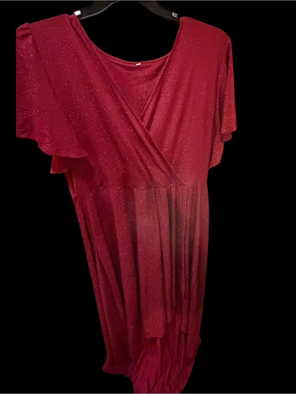 Plus Size Red Sequin Dress 3XL Fairy Godmother Costume Shrek Pre Owned